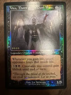 Vito, Thorn of the Dusk Rose : MTG *FOIL 30th Anniversary Promo 2020 #28/30 / NM - Image 1