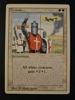 Crusade Revised Edition MTG Clean Front Banned Card Rare - Image 1