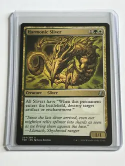 Harmonic Sliver 254 MTG Time Spiral Remastered 2020 Mint - 9.0 + Non Foil - Image 1