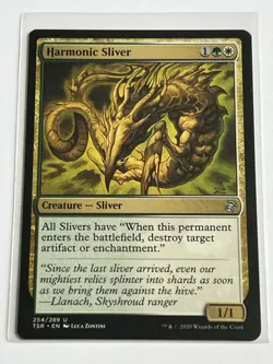 Harmonic Sliver 254 MTG Time Spiral Remastered 2020 Mint - 9.0 + Non Foil - Image 2