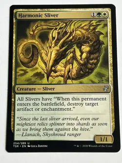 Harmonic Sliver 254 MTG Time Spiral Remastered 2020 Mint - 9.0 + Non Foil - Image 4