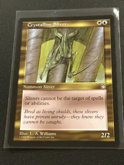 Stronghold Crystalline Sliver MTG Magic the Gathering NM - Image 1