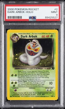 2000 POKEMON ROCKET #2 DARK ARBOK-HOLO PSA 9 - Image 1