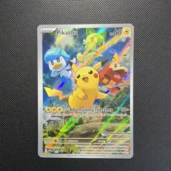 Pokemon TCG - Pikachu SVP 027 Paldea Evolved Pokemon Center ETB Stamped Promo - Image 1