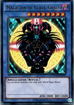 Yugioh Magician of Black Chaos YGLD-ENC01 Ultra Rare NM - Image 1