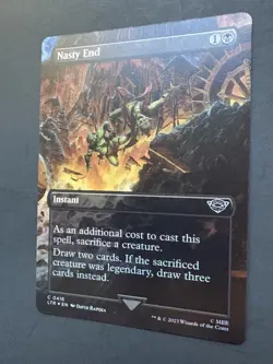 MTG Magic: The Gathering - Lord of the Rings - Nasty End Borderless Foil 0416 NM - Image 3