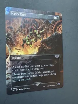 MTG Magic: The Gathering - Lord of the Rings - Nasty End Borderless Foil 0416 NM - Image 4
