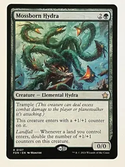 Mossborn Hydra Foundations Non-Foil MTG NM - Image 1