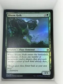 MTG War of the Spark Bloom Hulk Foil 154/264. M4 - Image 1