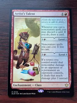 1x FOIL ARTIST'S TALENT - Bloomburrow - MTG - Magic the Gathering - Image 1