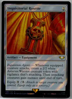 Lightly played Inquisitorial Rosette (Surge Foil) #159 Warhammer 40K W/Tracking - Image 1