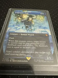 Snapcaster Mage (Borderless) (Chocobo Track Foil) Commander: Final Fantasy Foil - Image 1