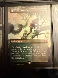 Hunting Grounds (Borderless) Dominaria Remastered FOIL - MTG - NM - Image 1