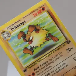 Pokemon TCG - Primeape 43/64 Jungle Uncommon 1st Edition WOTC 1999 - HP - Image 1