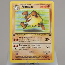 Pokemon TCG - Primeape 43/64 Jungle Uncommon 1st Edition WOTC 1999 - HP - Image 2
