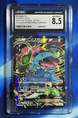 CGC 8.5 Venusaur EX XY123 2016 Black Star Promo Nm Mint Pokemon XY Low Pop 99 - Image 1