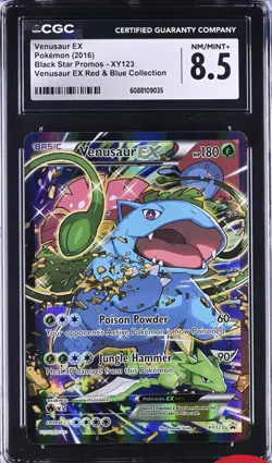 CGC 8.5 Venusaur EX XY123 2016 Black Star Promo Nm Mint Pokemon XY Low Pop 99 - Image 3