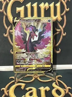 Pokemon Galarian Moltres V Brilliant Stars 183/172 Gold Holo Secret Rare NM/M - Image 1