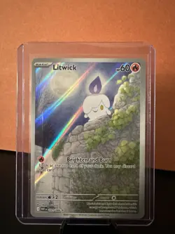 Pokemon TCG Litwick 101/086 White Flare Illustration Rare Holo English Edition - Image 1