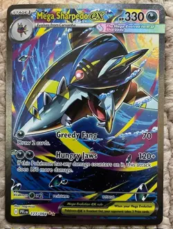 Pokemon TCG: Phantasmal Flames Mega Sharpedo ex 127/094 Nm/M - Image 1
