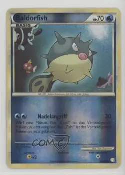 Qwilfish German Reverse Foil Pokemon HeartGold & SoulSilver #50 2010 - Image 1