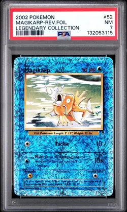 Pokemon PSA 7 Magikarp #52 Reverse Holo Legendary Collection New Cert! - Image 1