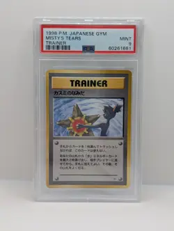 Pokemon TCG Misty's Tears Gym Challenge Banned Art, PSA 9 - Image 1