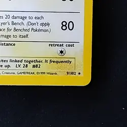 Pokemon TCG Magneton Base Set 9/102 Unlimited Holo Rare LP+ - Image 4