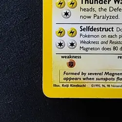 Pokemon TCG Magneton Base Set 9/102 Unlimited Holo Rare LP+ - Image 5
