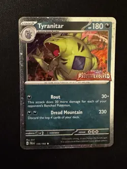 Tyranitar - 135/193 Pokemon Paldea Evolved Premium Collection Stamped Promo Card - Image 1