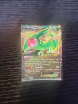 Holo Foil Flygon EX # XY61 XY Black Star Promo Set Pokemon Trading Cards - Image 1