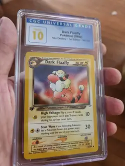 (POP 8) CGC 10 PRISTINE Dark Flaaffy 34/105 1st Edition Neo Destiny Pokemon Card - Image 1