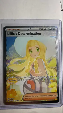Lillie's Determination 184/132 Special Illustration Rare Pokemon TCG - Image 1