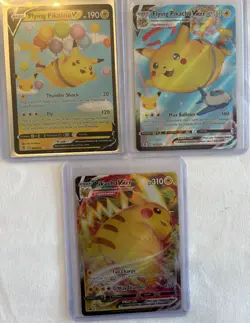 TCG Pokemon Trading Card. Pikachu V And V MAX Lot Of 3 - Image 1