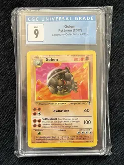 Golem Legendary Collection CGC 9 2002 Graded Pokemon Card 24/110 Mint - Image 1