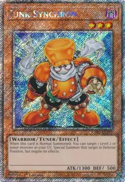 Yugioh! Junk Synchron - RA03-EN199 - Platinum Secret Rare - 1st Edition Near Min - Image 1