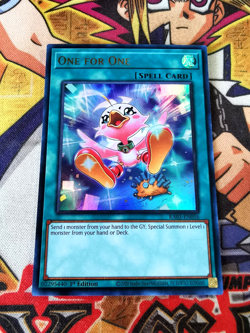 One for One *ALT ART* ra03-en056 (NEW) Ultra Rare Yu-Gi-Oh! - Image 1