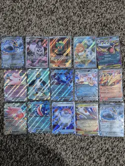 Pokemon 15 Card Lot - Illustration Rares, Charizards, Marshadow, Full Arts, Ex's - Image 1