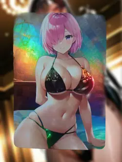 Mash Kyrielight Fate/Grand Order Anime Bikini Waifu Sexy Goddess Doujin Card - Image 1