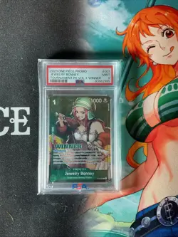 JEWELRY BONNEY ST02-007 WINNER 2023 ONE PIECE CARD GAME TOURNAMENT VOL. 3 PSA 9 - Image 1