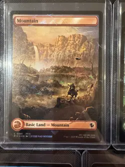 MTG Final Fantasy Basic Land Set [Chocobo Track Foil] 5 Cards Full Art NM - Image 5