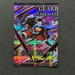 M1507 Luffy Gear 4 R Holo Japanese One Piece Wafer Card - Image 1