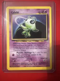 Pokemon TCG Celebi Neo Revelation Holo Rare Card 3/64 Unlimited - Image 1