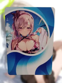 Megakure-chan Anime Waifu Sexy Goddess Bikini Hentai Doujin Card - Image 2