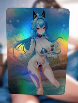 Helm Goddess Of Victory Nikke Anime Waifu Sexy Goddess Doujin Card - Image 1