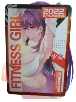 Fitness Girl Anime Waifu Sexy Goddess Doujin Card - Image 2