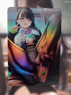 Senpai's Girl Anime Waifu Sexy Goddess Doujin Lewd Card - Image 1
