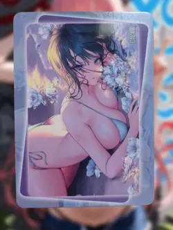 Bikini Babe Anime Waifu Sexy Goddess Doujin Card - Image 2