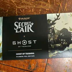 Magic The Gathering Secret Lair x Playstation Ghost of Tsushima FOIL Sealed - Image 1