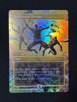 MTG Multiversal Passage (Borderless) Marvel's Spider-Man Foil (Pack Fresh NM) - Image 1